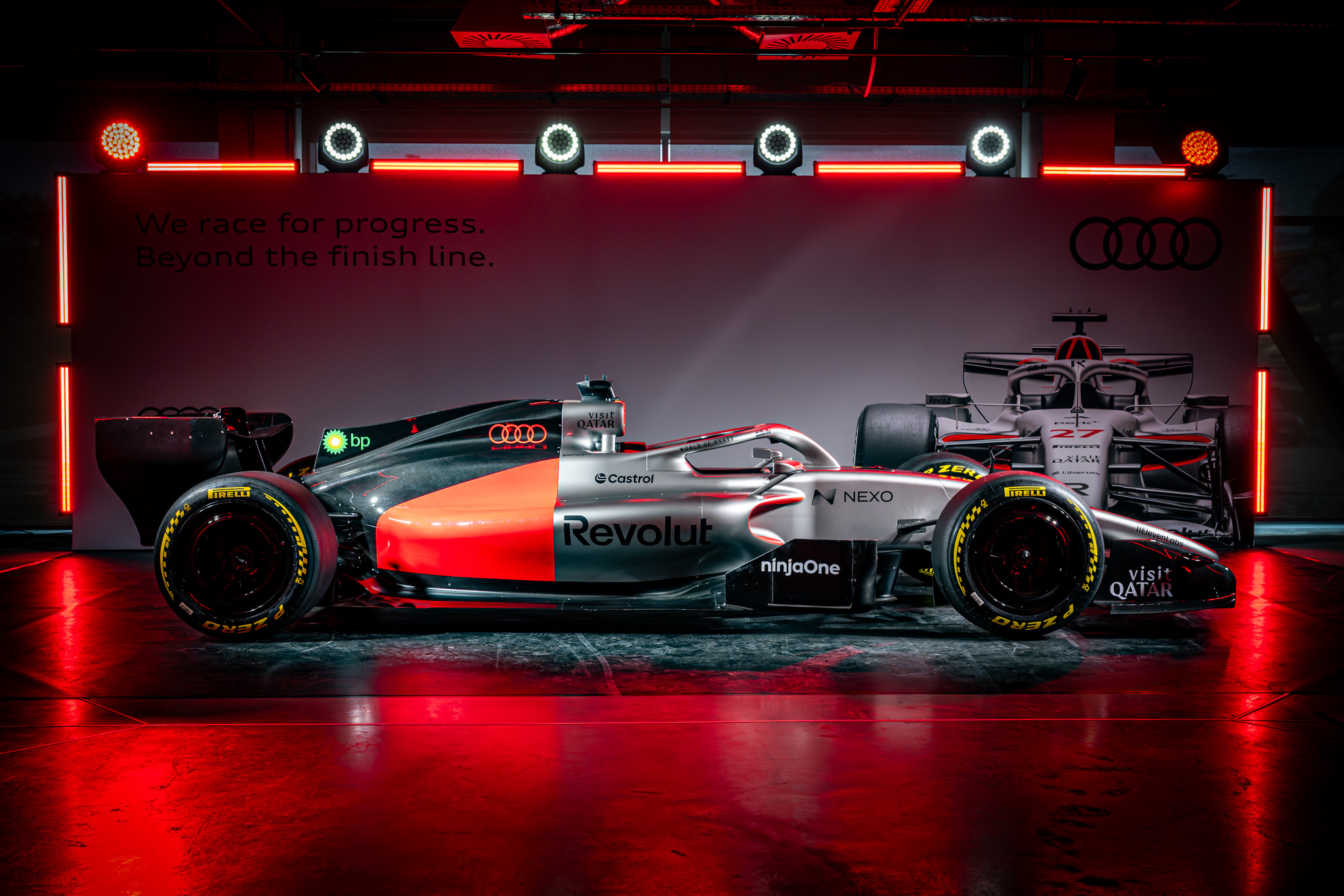 Many visitors were curious to see the Audi Revolut F1 Team’s show car at Széchenyi István University’s Győr Innovation Park (Photo: András Adorján)